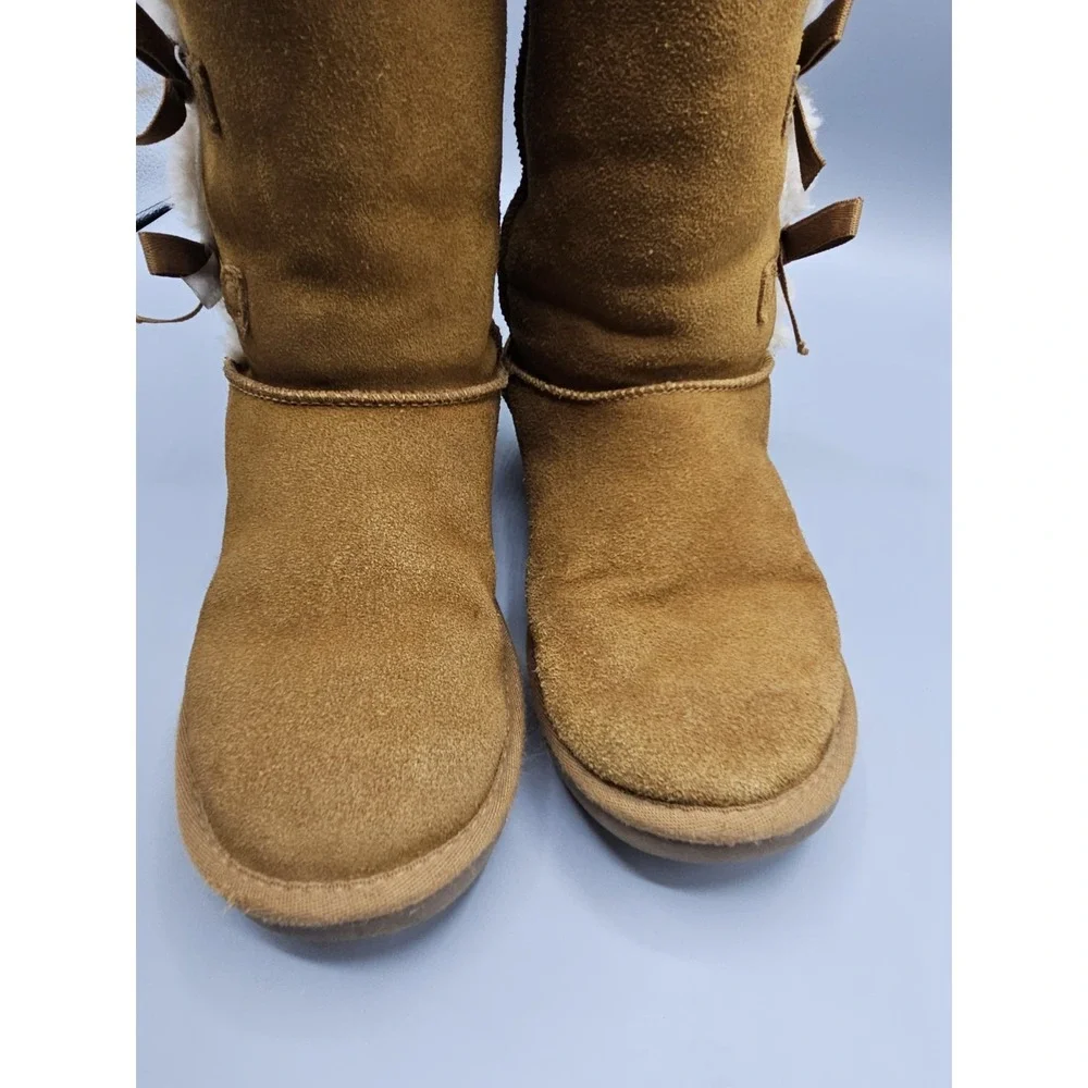 Koolaburra by UGG Victoria Tall Boots‎ Womens US 4 Chestnut Suede Pull On